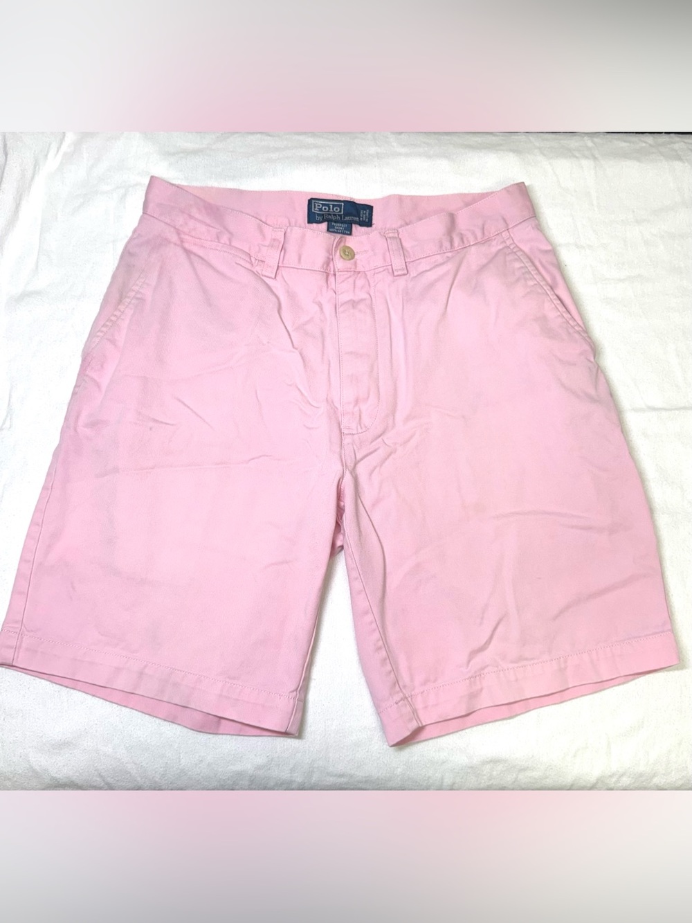 Polo Ralph Lauren Prospect Shorts Men’s 31 Pink Chino 9” Inseam Preppy